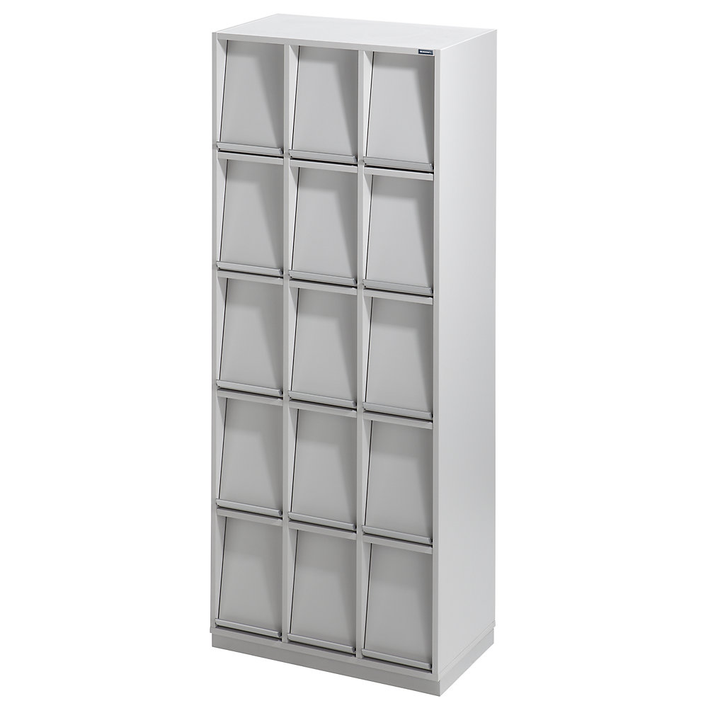 Eurokraft pro Klepkast, met 15 kleppen, h x b x d = 1864 x 755 x 420 mm