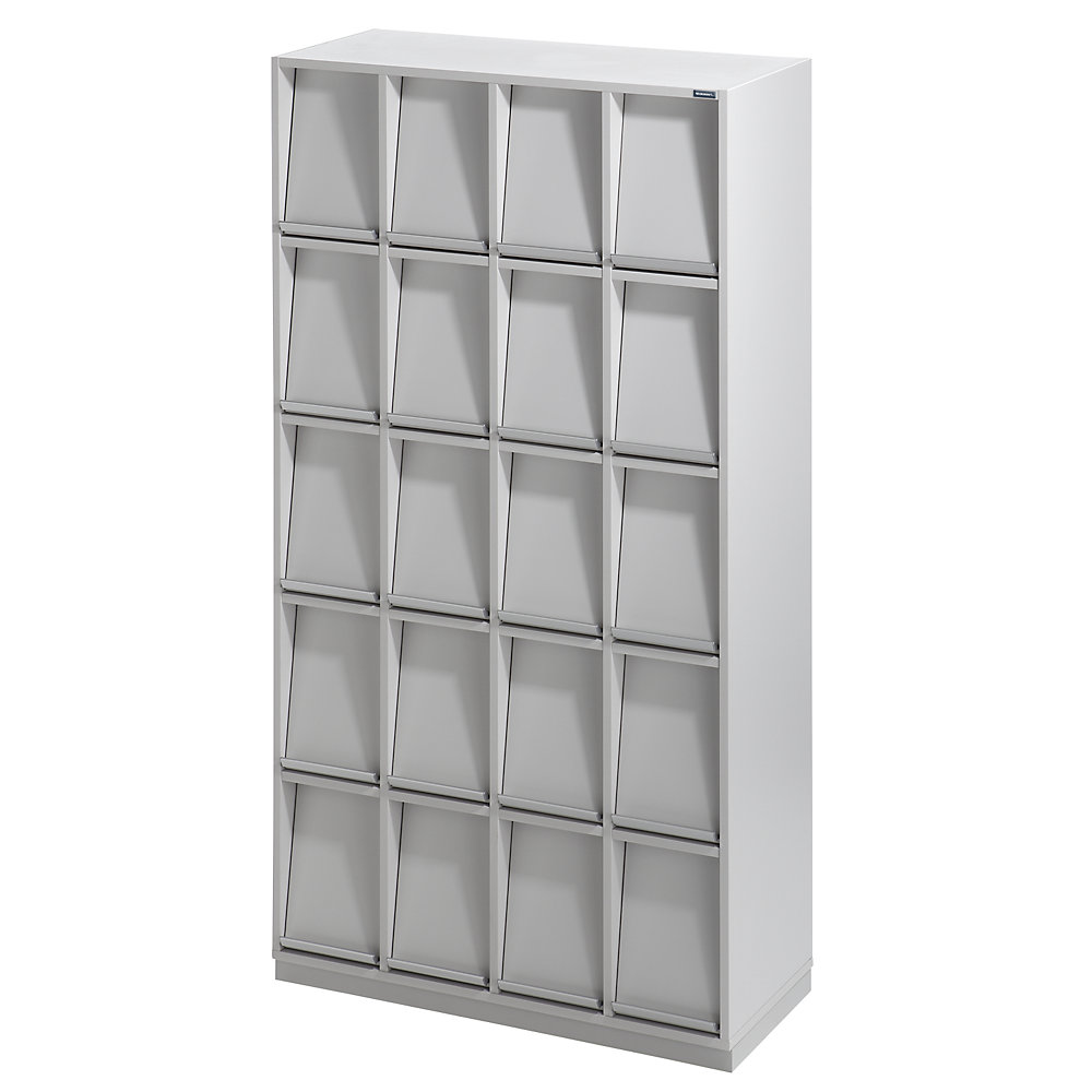 Eurokraft pro Klepkast, met 20 kleppen, h x b x d = 1864 x 1000 x 420 mm
