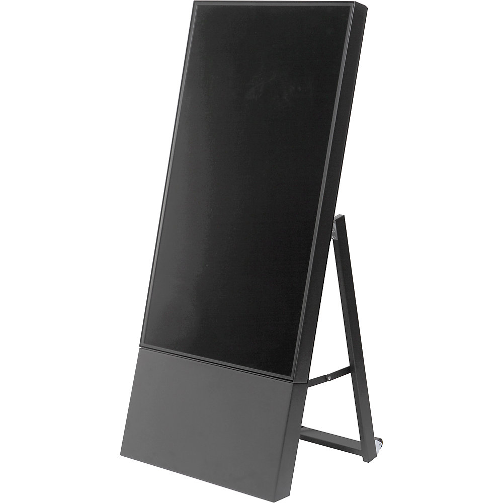 Digitaal reclamebord SMART LINE, h x b x d = 1245 x 565 x 425 mm, 43 inch, zwart