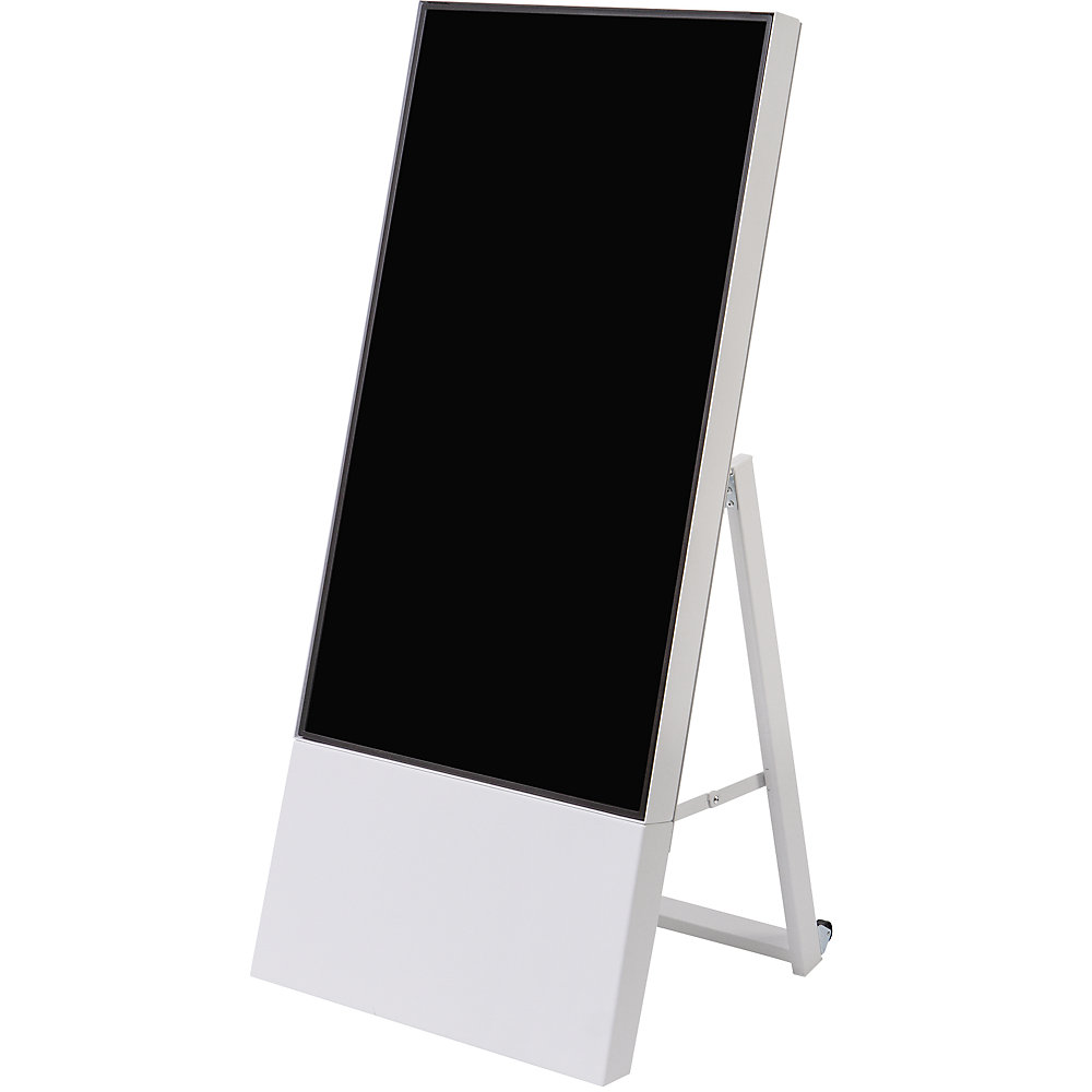 Digitaal reclamebord SMART LINE, h x b x d = 1245 x 565 x 425 mm, 43 inch, wit