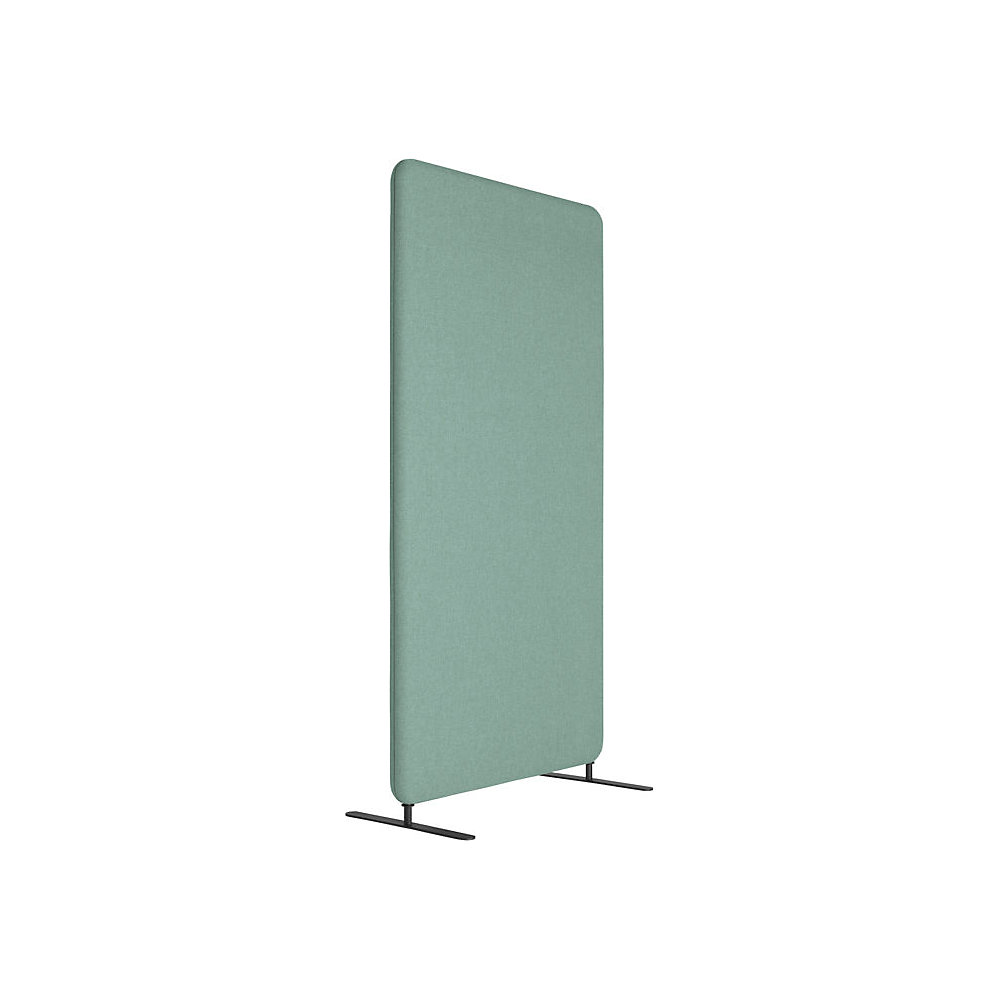 Akoestische scheidingswand Softline Salsa, textiel, h x b = 1700 x 800 mm, groen