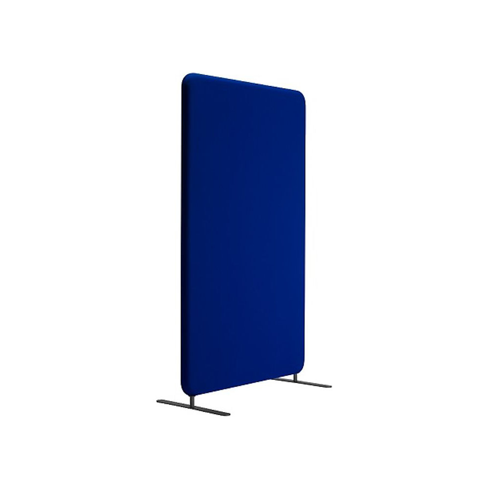 Akoestische scheidingswand Softline Event, textiel, h x b = 1700 x 1200 mm, blauw