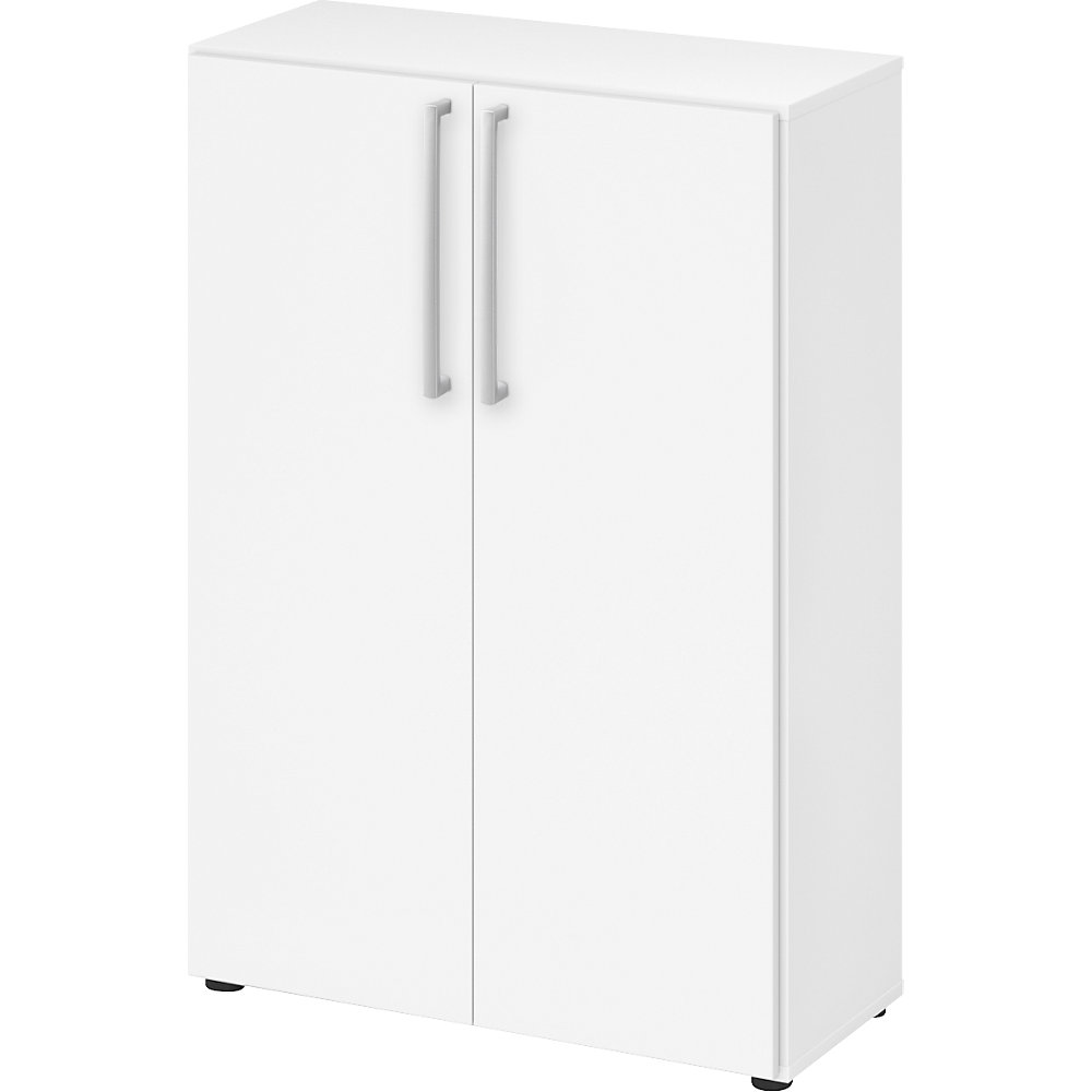 Eurokraft pro Kantoorkast, 2 legborden, h x b x d = 1144 x 800 x 346 mm, wit