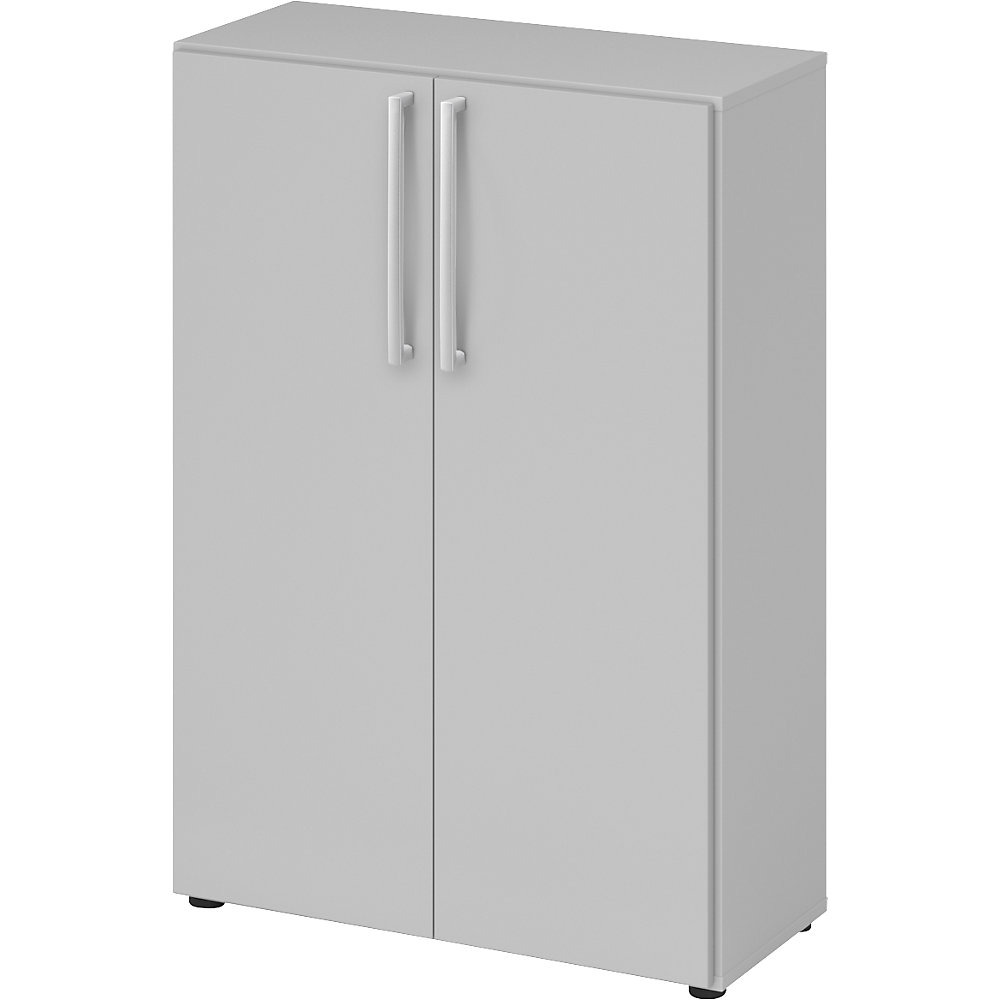 Eurokraft pro Kantoorkast, 2 legborden, h x b x d = 1144 x 800 x 346 mm, lichtgrijs