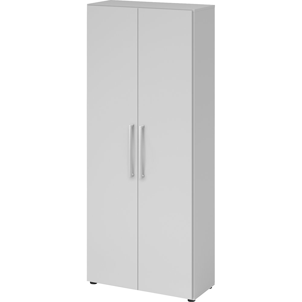 Eurokraft pro Kantoorkast, 4 legborden, h x b x d = 1880 x 800 x 346 mm, lichtgrijs