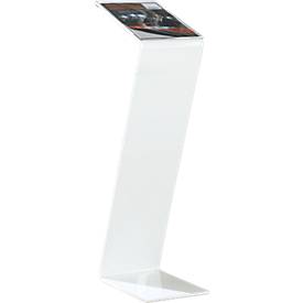 Infostandaard -  plexiglas - B 220 x D 300 x H 850 mm - wit