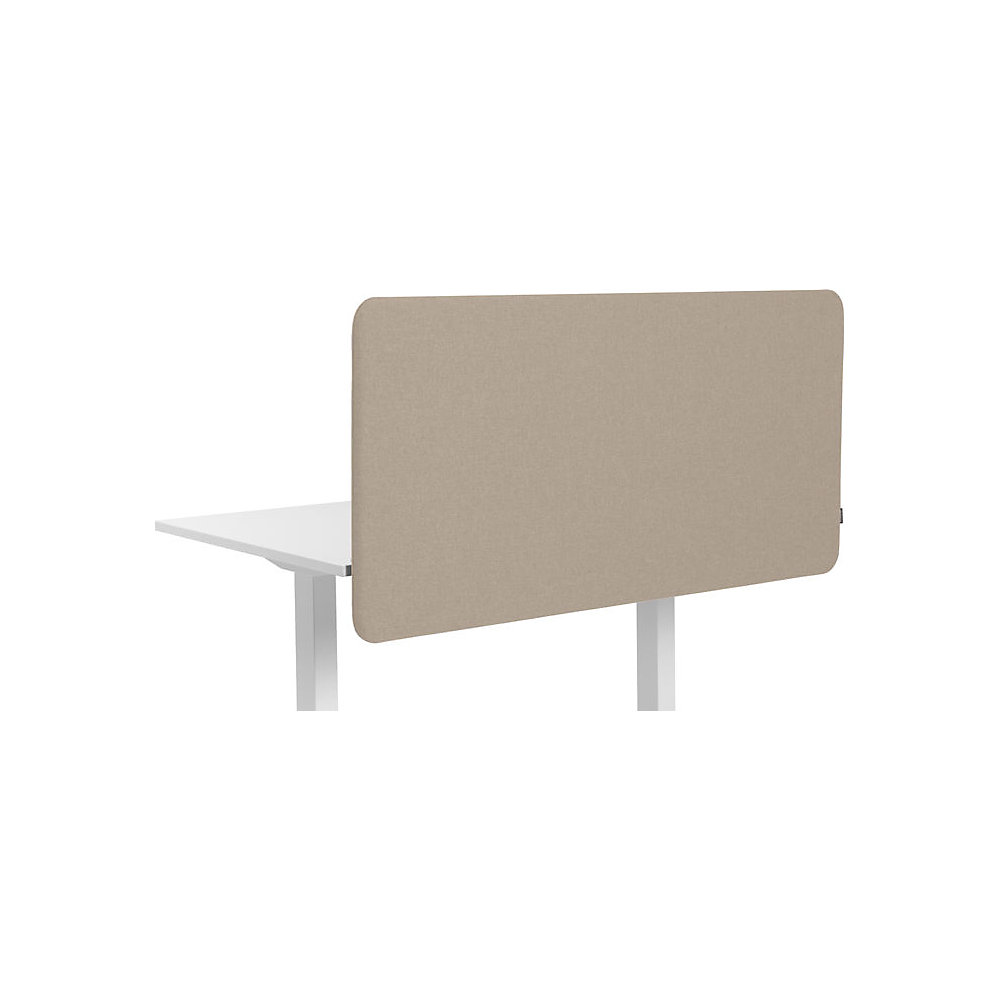 Akoestische bureauscheidingswand Softline Salsa, naar beneden hangend, hoogte 650 mm, textiel, breedte 2000 mm, beige