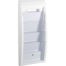 Paperflow Wandfolderhouder Quickfit, 4 vakken, A4, wit