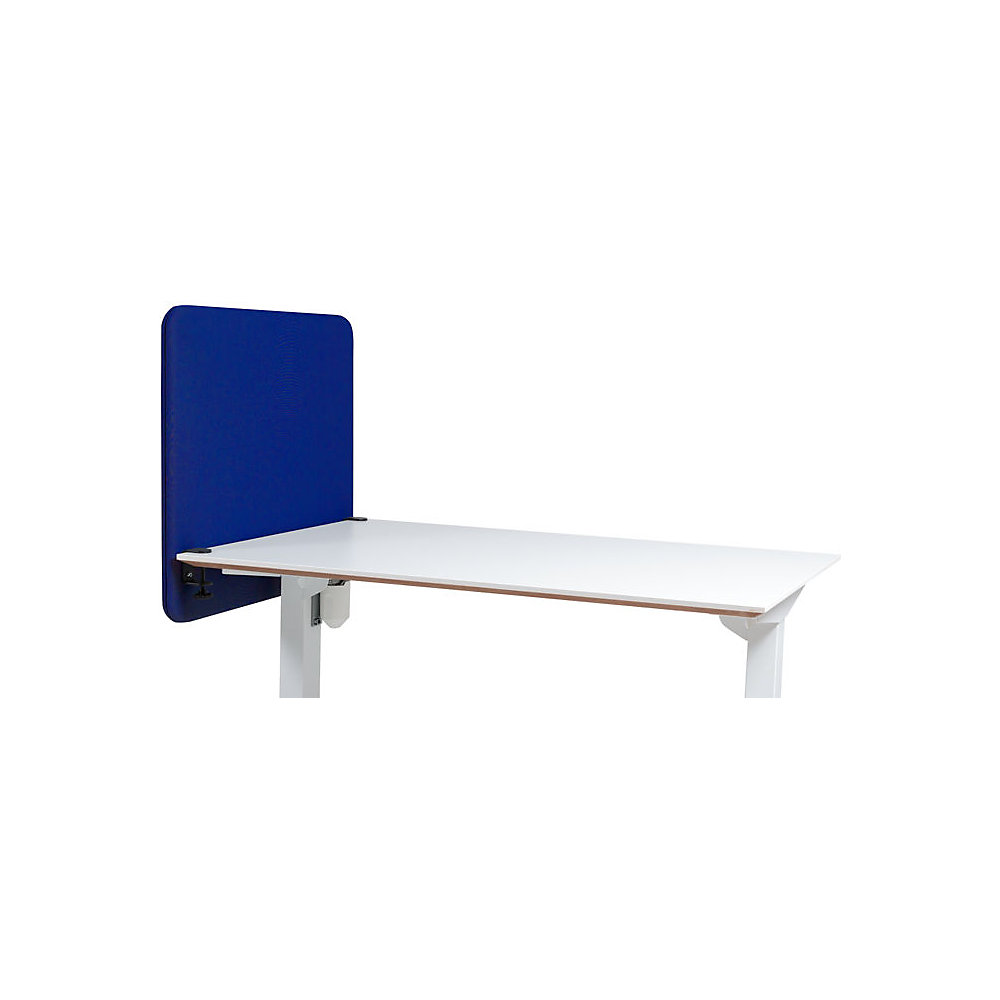 Akoestische bureauscheidingswand Softline Event, naar beneden hangend, hoogte 650 mm, textiel, breedte 600 mm, blauw