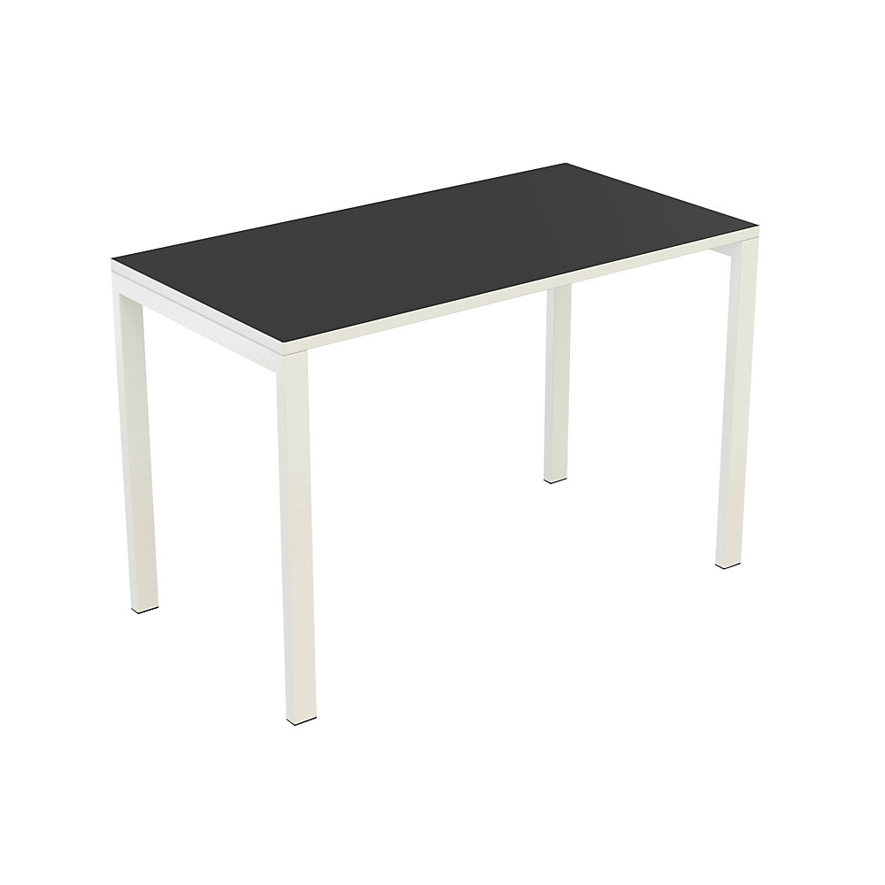 EasyDesk Compact bureau , h x b x d = 750 x 1140 x 600 mm, zwart