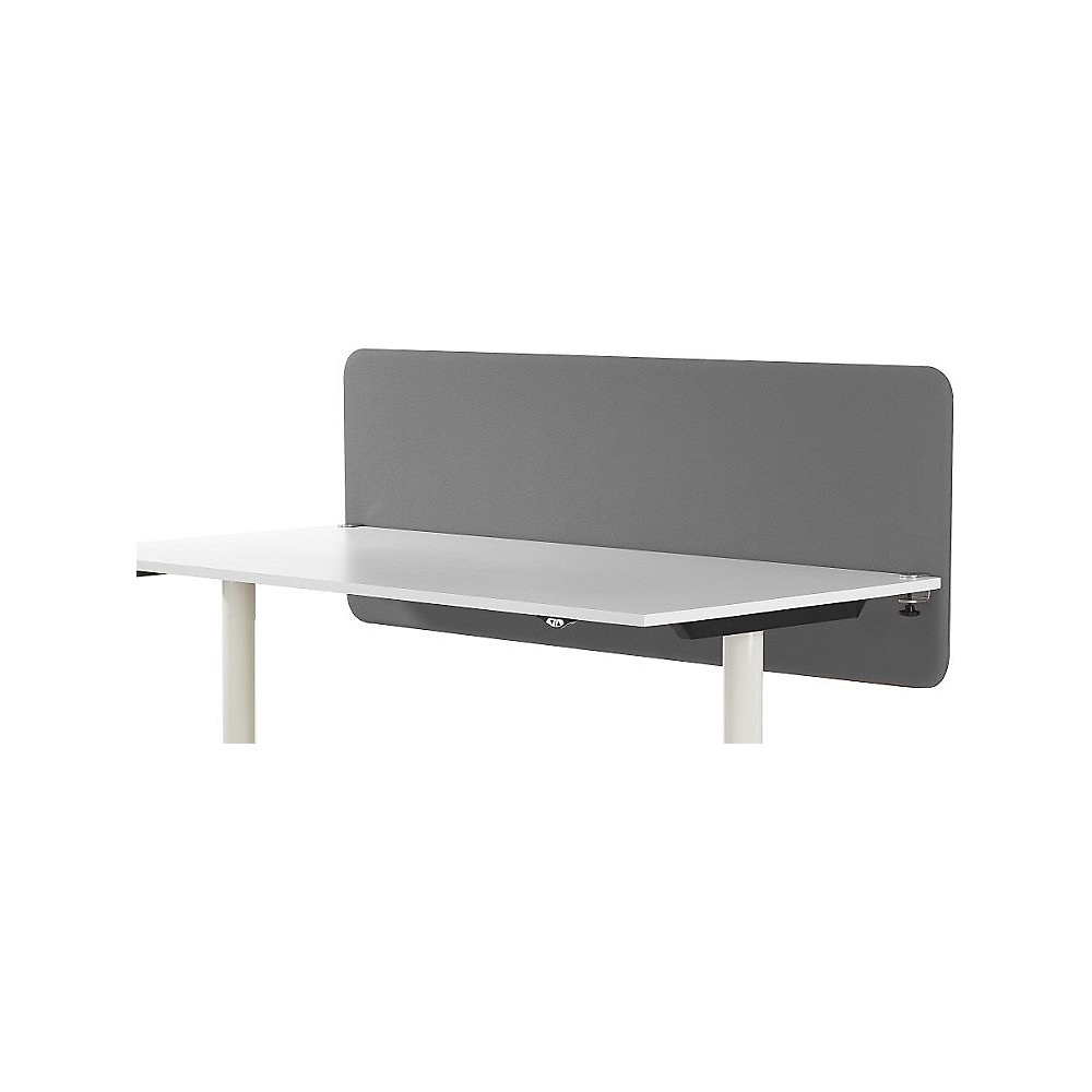Akoestische bureauscheidingswand Softline Event, naar beneden hangend, hoogte 650 mm, textiel, breedte 1800 mm, grijs