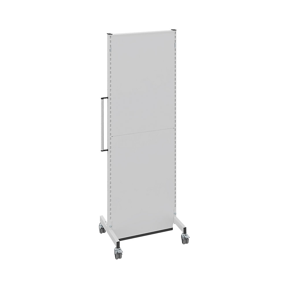 Mobiele akoestische wand, voor industrie en kantoor, l x b x h = 625 x 740 x 2021 mm
