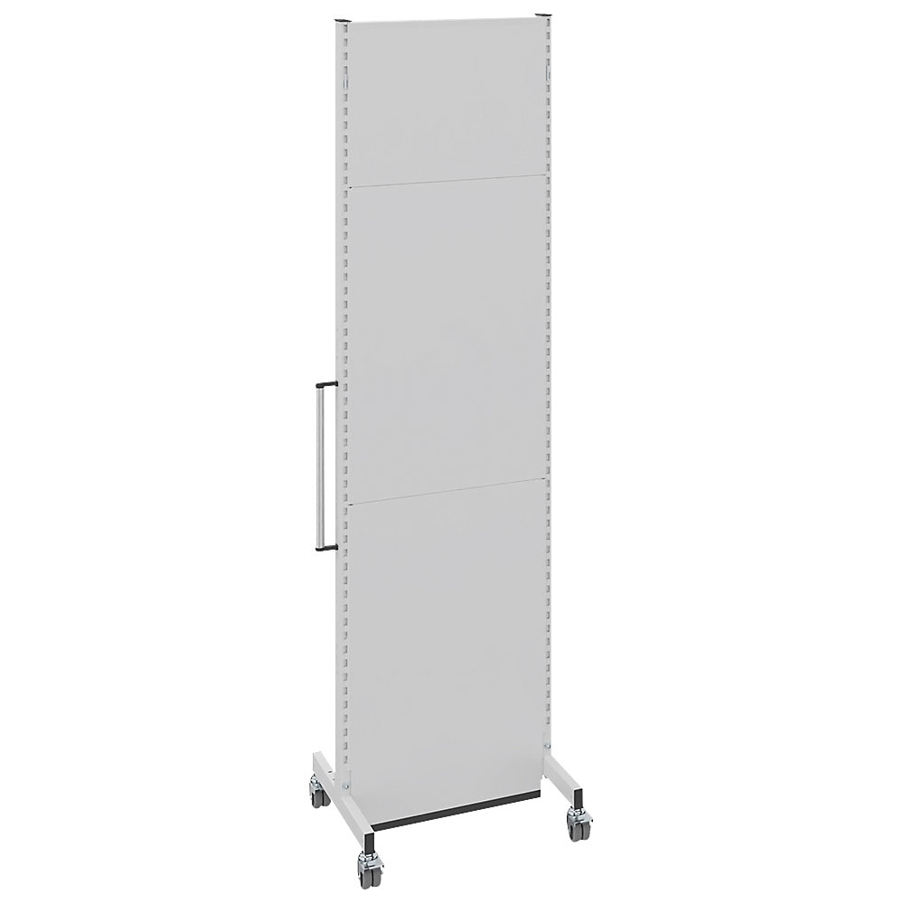 Mobiele akoestische wand, voor industrie en kantoor, l x b x h = 625 x 740 x 2521 mm