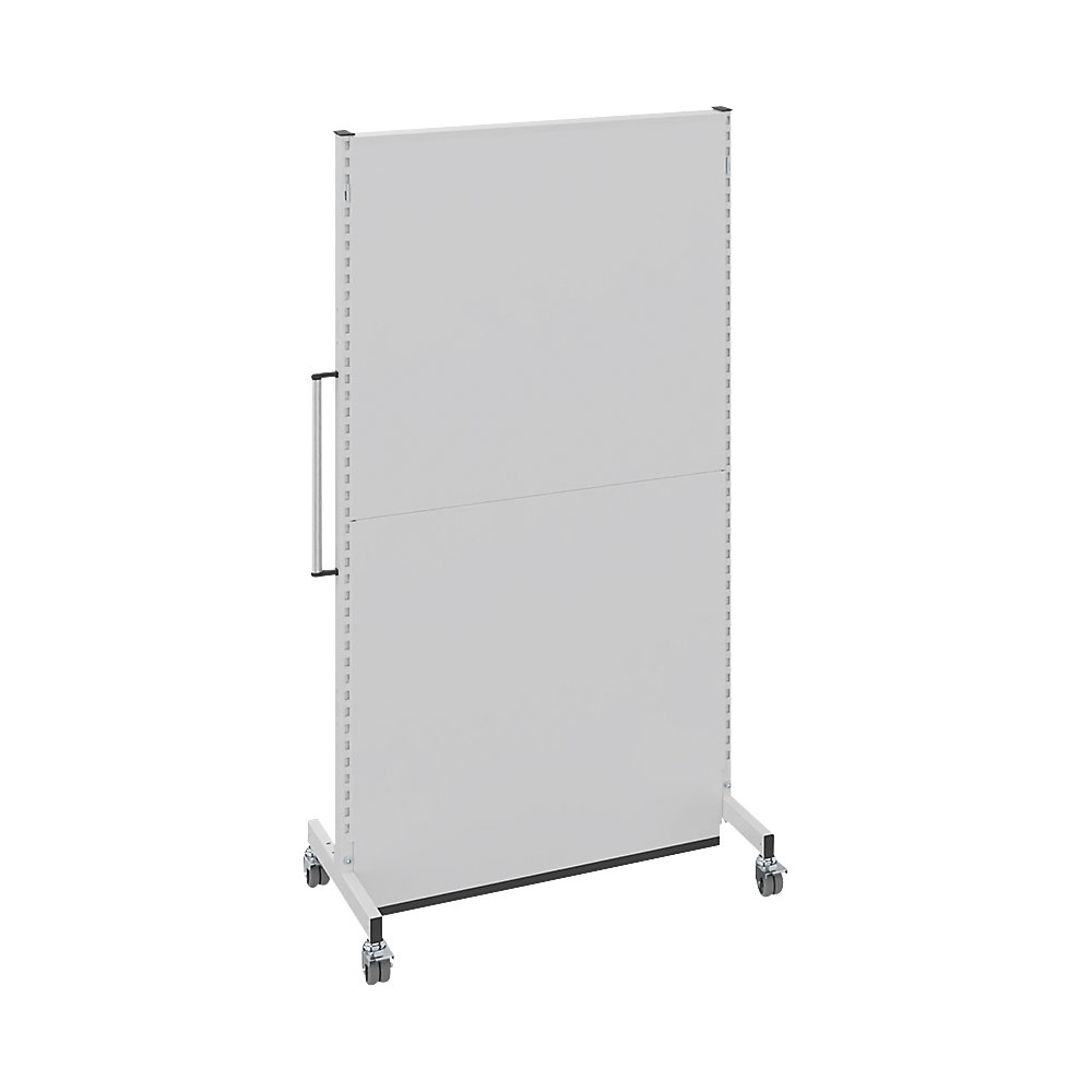 Mobiele akoestische wand, voor industrie en kantoor, l x b x h = 1000 x 740 x 2021 mm
