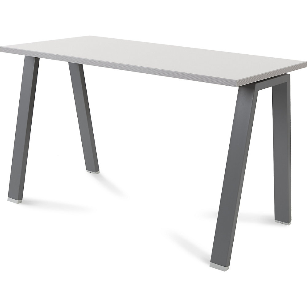 Bureau BLANCA, hoogte 740 mm, A-vormig frame, b x d = 1200 x 600 mm, grijs / antraciet