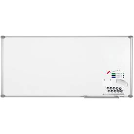 Maul whiteboard Premium 2000 SET, zilver, met kunststof coating, 1200 x 2400 mm
