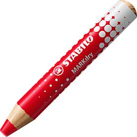 Stabilo Whiteboardmarker  MarkDry, ronde punt, 1-10 mm, sneldrogend, 5 stuks, rood