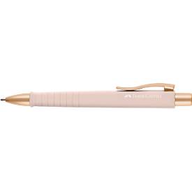 Faber-Castell intrekbare biros Poly Ball XB, XB navulling, lichtroze