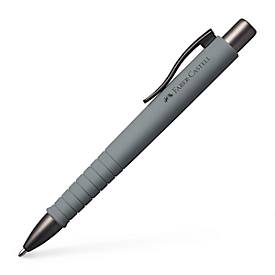 Faber-Castell intrekbare balpen Poly Ball XB, XB vulling, grijs