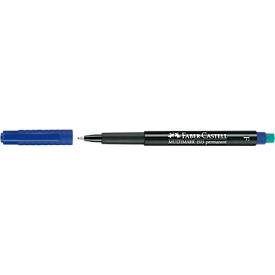 Faber-Castell Marker  Multimark, incl. speciale gum, blauw, F, permanent