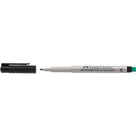 Faber-Castell Marker  Multimark, incl. speciale gum, zwart, M, non-permanent