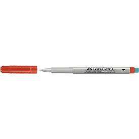 Faber-Castell Marker  Multimark, incl. speciale gum, rood, F, non-permanent