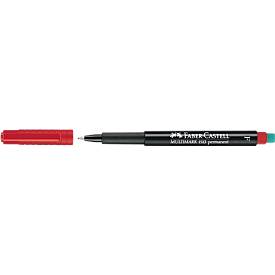 Faber-Castell Marker  Multimark, incl. speciale gum, rood, F, permanent