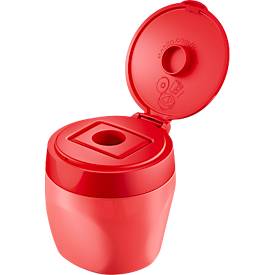 Stabilo Blikslijper  woody 3 in 1, voor links- en rechtshandigen, verwisselbare mesjes, H 62 mm, rood