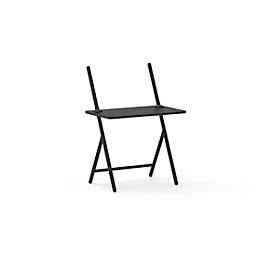 Laptoptafel scala, ideaal voor thuiskantoor, in hoogte verstelbaar, klapbaar, 4-poots onderstel, L 1000 x B 800 x H 1400 mm, grafietzwart RAL 9011/zwart