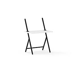 Laptoptafel scala, ideaal voor thuiskantoor, in hoogte verstelbaar, inklapbaar, 4-poots frame, L 1000 x B 800 x H 1400 mm, grafietzwart RAL 9011/wit