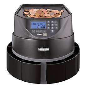 Ratiotec Muntenteller  Coinsorter CS250, telt & sorteert tot 550 Euromunten/min, met bundelfunctie