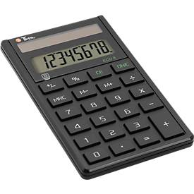 TWEN Desktopcalculator  Eco 8, zonne-energie, 8-cijferig display, 37 g, tekenwissel, 1 geheugen, 8-cijferig display.