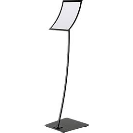 Update Display informatiestandaard concaaf, gebogen ontwerp, poedercoating, DIN A3, zwart