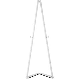 Presentatie ezel - aluminium - B 536 x D 309 x H 1500 mm - inklapbare poten- grijs