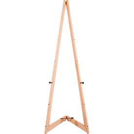 Presentatie ezel - hout - B 536 x D 309 x H 1500 mm -in hoogte verstelbaar - inklapbare poten- beuken naturel