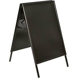 Update Display klantenstopper binnen ZWART, DIN A1, kliklijst, aluminium, gepoedercoat, zwart