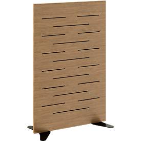 Paperflow Akoestische scheidingswand , 30 mm dik akoestisch schuim, hout, beuken gelakt, B 795 x D 370 x H 1250 mm