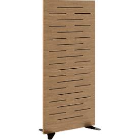 Paperflow Akoestische scheidingswand , 30 mm dik akoestisch schuim, hout, beuken gelakt, B 795 x D 370 x H 1800 mm