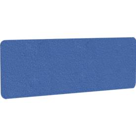 Akoestische bureauscherm AKUSTIX Vario, geluidsabsorptieklasse B, dikte 18 mm, zonder beugels, B 1800 x H 600 mm, PET-vilt, blauw