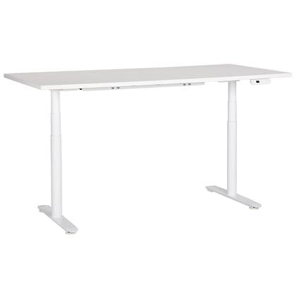 Beliani DESTINAS-Elektrisch Verstelbaar bureau-Wit-180 cm-MDF