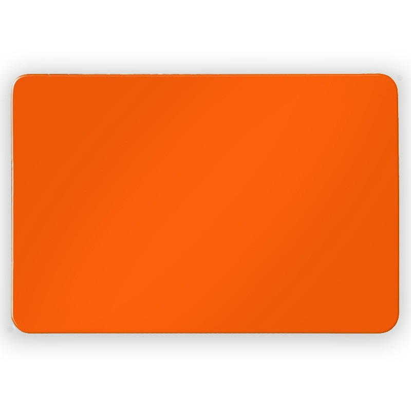 Merkloos Set van 6x koelkast whiteboard magneet oranje 6 x 4 cm -