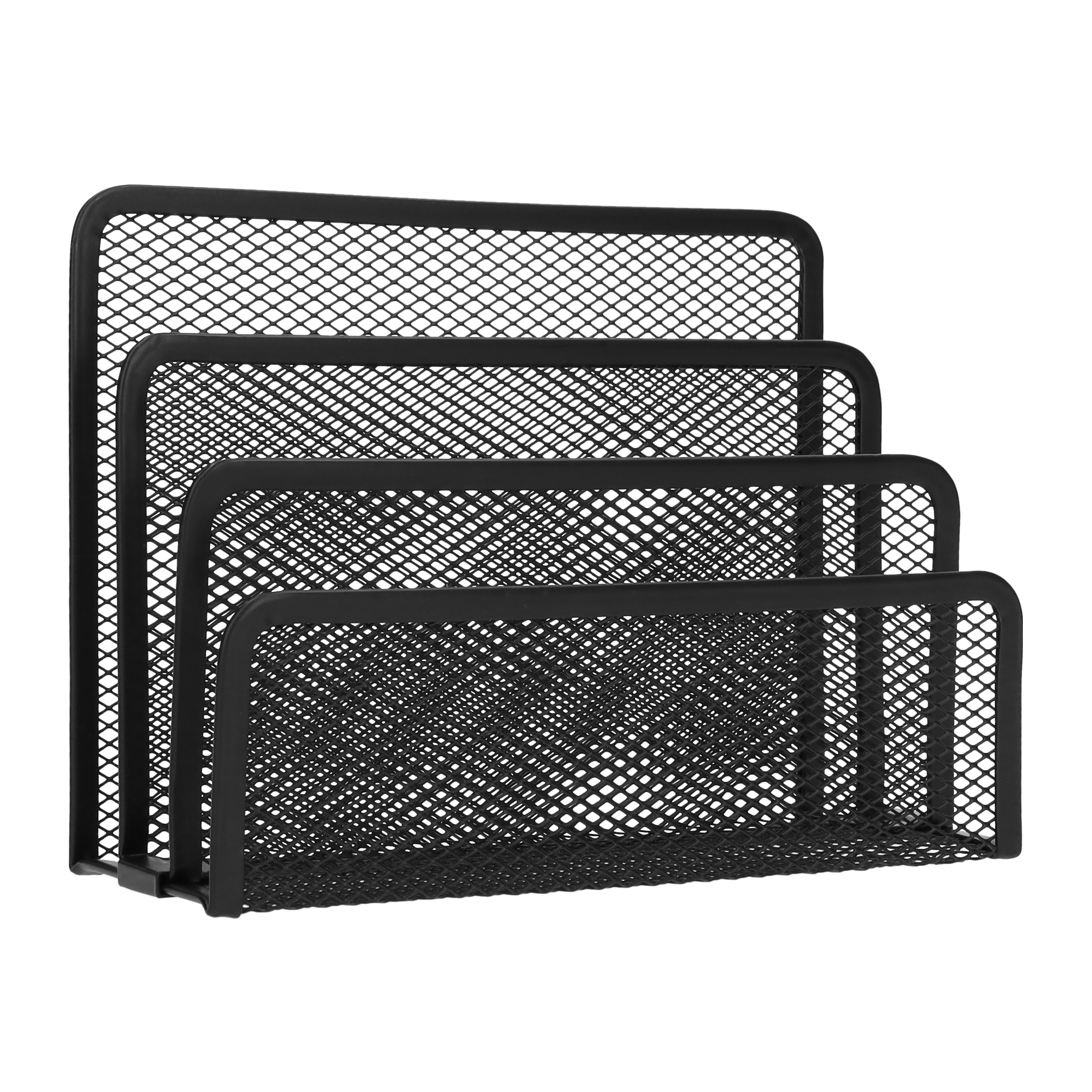 QUVIO Bureau organizer - 3 vakken - Draadstaal