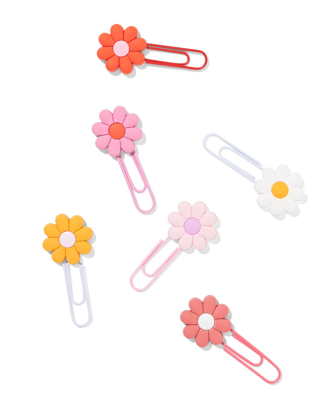 HEMA Paperclips Bloemen - 6 Stuks