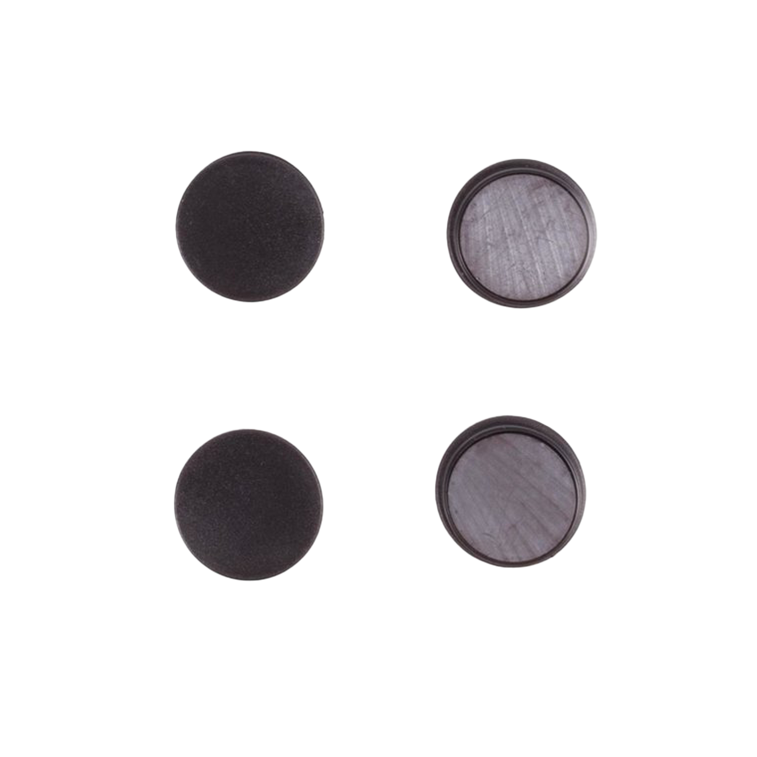 Benson koelkast Magneten rond - Zwart - 4x stuks - D35 mm - magneetjes -