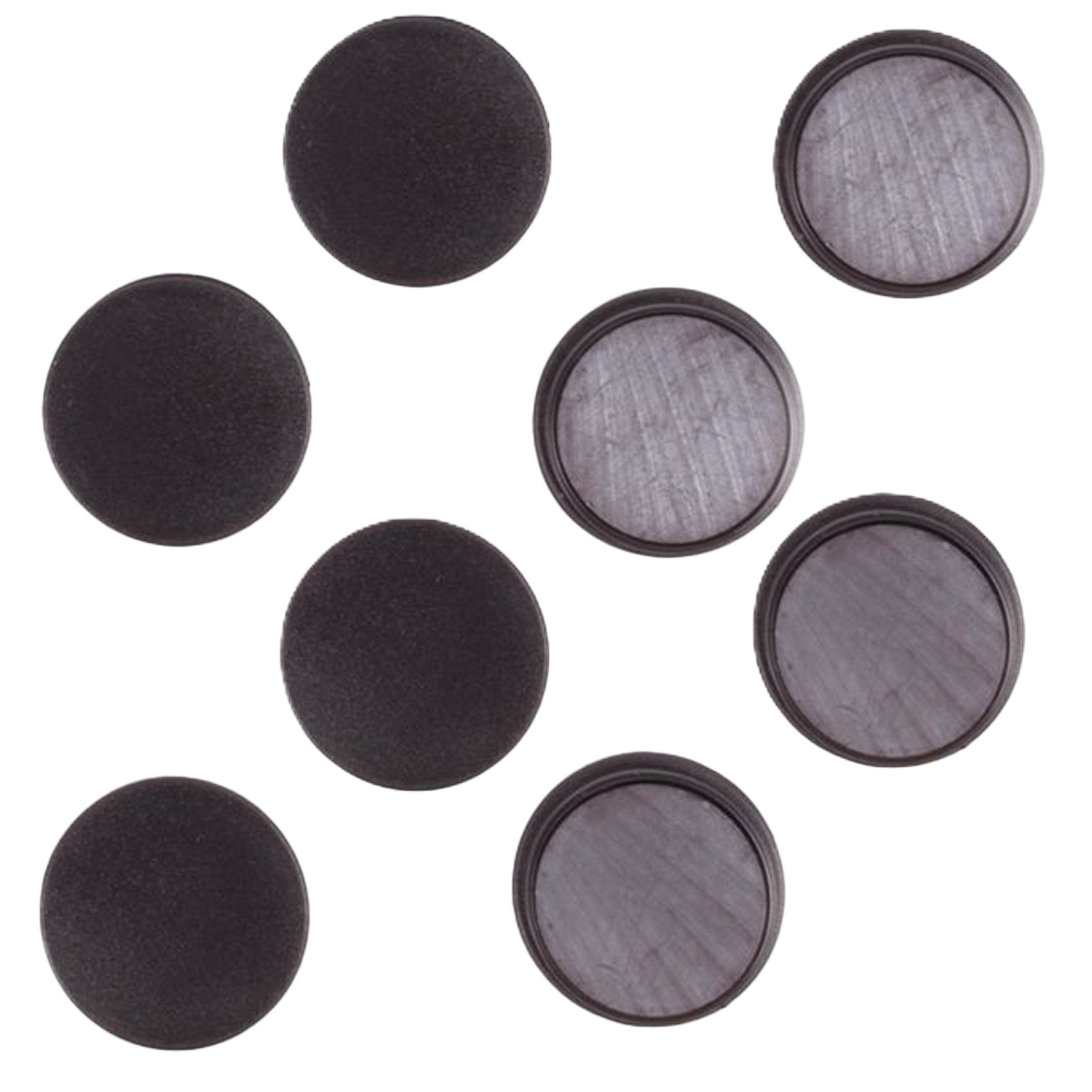 Benson koelkast Magneten rond - Zwart - 8x stuks - D35 mm - magneetjes -