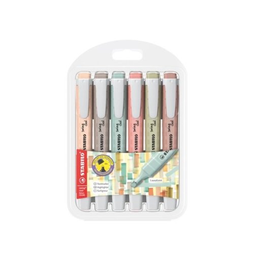 Stabilo Markeerstift  swing cool nature colors Assorti 6 stuks
