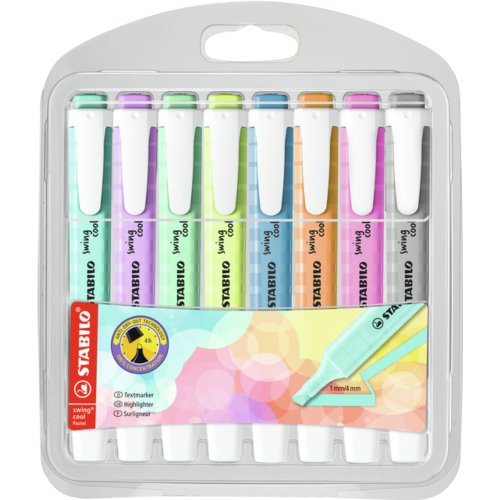 Stabilo Markeerstift  swing cool 275/8 pastel Assorti etui