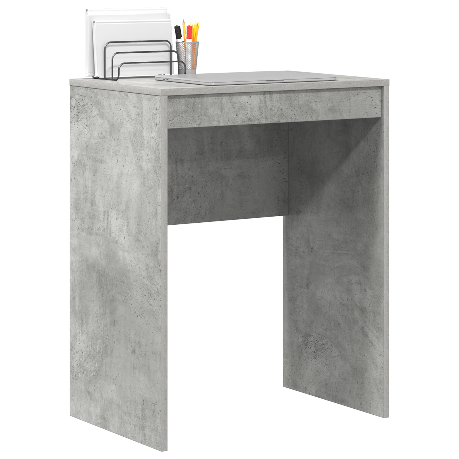 vidaXL Bureau Betongrijs 60x40x76 cm Geengineerd Hout