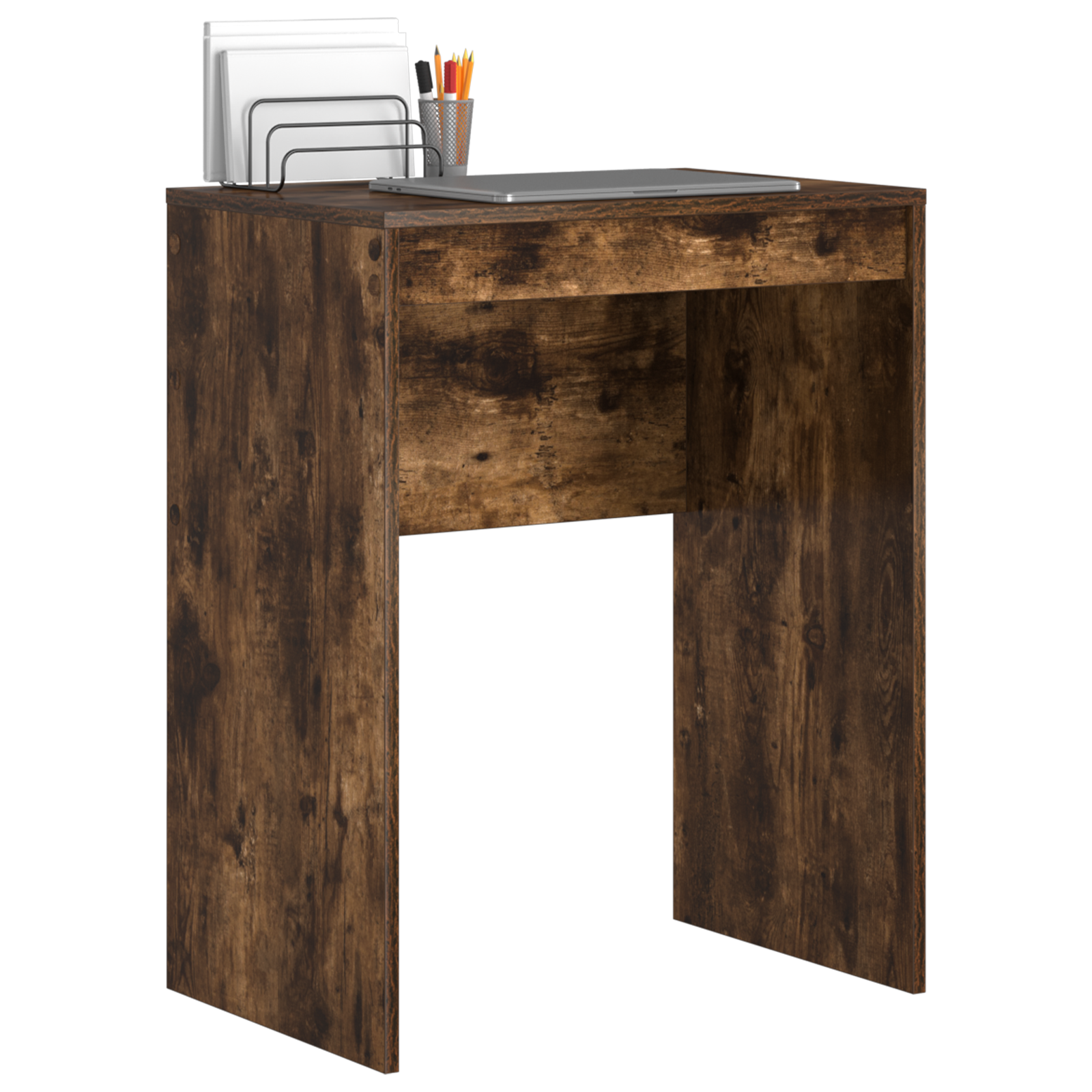 vidaXL Bureau Gerookt Eiken 60x40x76 cm Gefabriceerd Hout