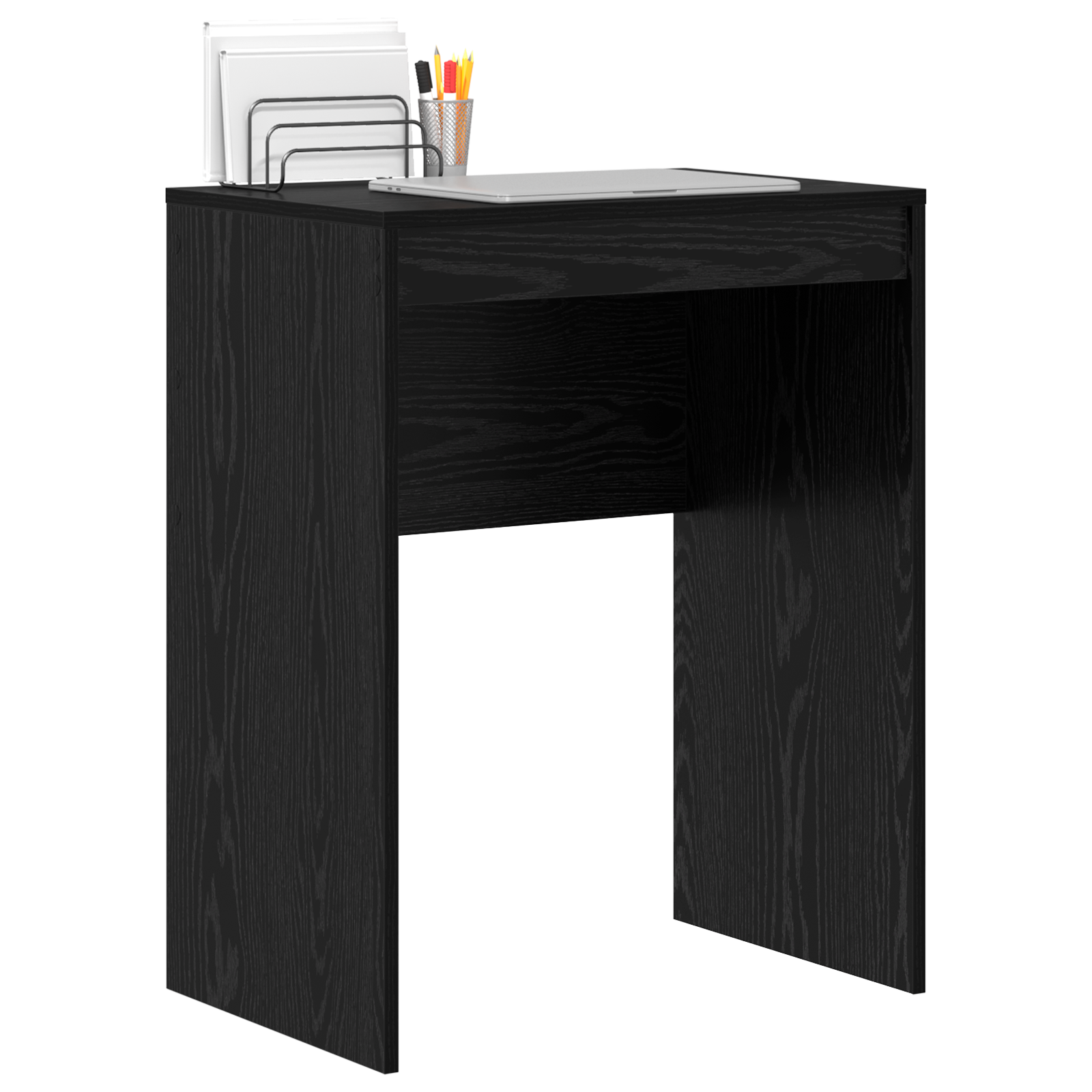 vidaXL Bureau Zwart Eiken 60x40x76 cm Gefabriceerd Hout